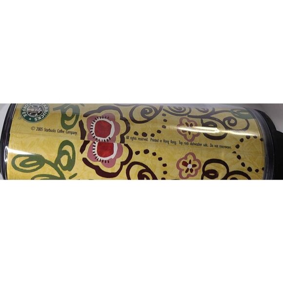 Starbucks 2005 Travel Tumbler Swirl Floral Design - Picture 5 of 5